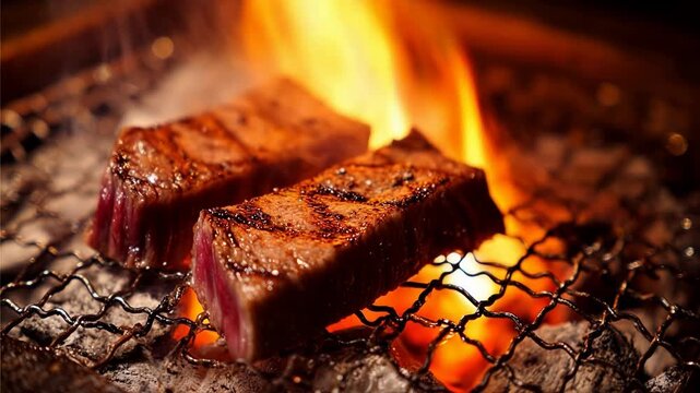 Japanese Wagyu and Kobe Beef Premium Food Concept
