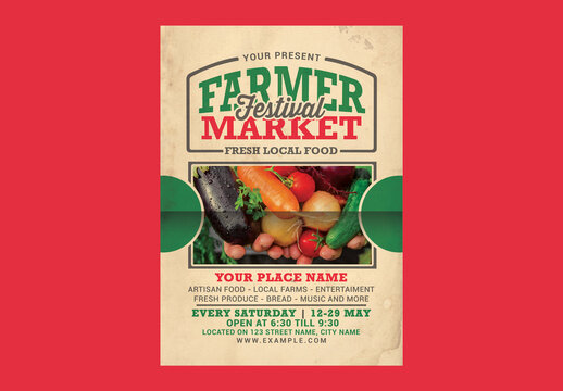 Farmer Market Event Flyer