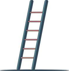 Tall Extension Ladder Icon for Construction and Height Access
