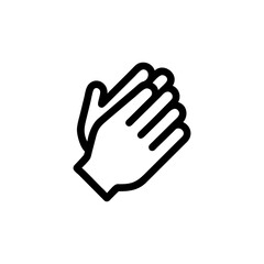 Obraz premium Hand sign icon in a black glove featuring a finger pointing up as a business communication symbol and web button vector illustration for internet gesture concepts