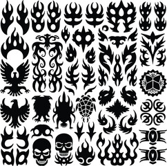 Collection of black tattoo 