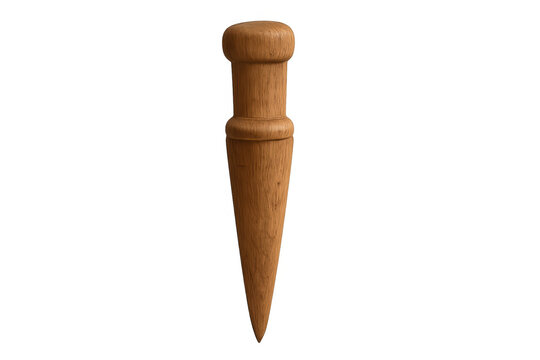 Wooden stake vampire slayer weapon on transparent background