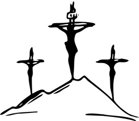 Abstract Black Organic Shape Vector Illustration for Modern Design