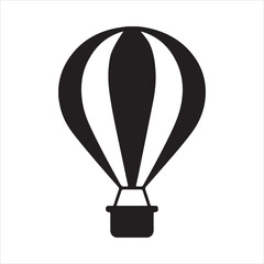 Fototapeta premium Hot air balloons silhouette Vector