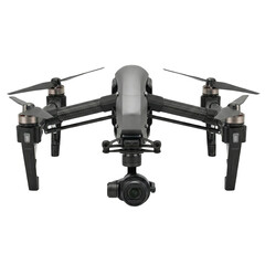 Naklejka premium Professional Camera Drone With Gimbal And Propellers