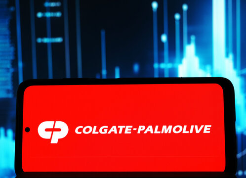 In this photo illustration,  Colgate-Palmolive Company  logo seen displayed on a smartphone.