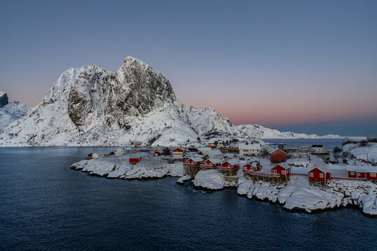 Abendstimmung in Hamnoy auf den Lofoten
