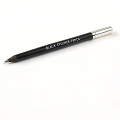 Black pencil with silver ferrule and eraser
