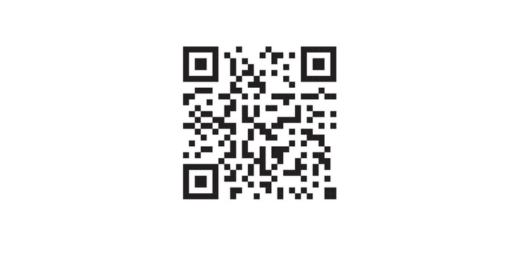 qr code on white background