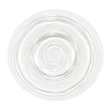 Top View Of Circular Water Ripple On White Surface