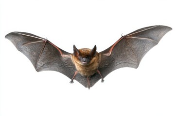 isolated bat with a copy space