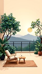 Elegant Lifestyle Routine Bright Modern Living Room