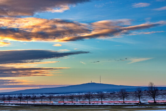 Before sunset around Mount Kab