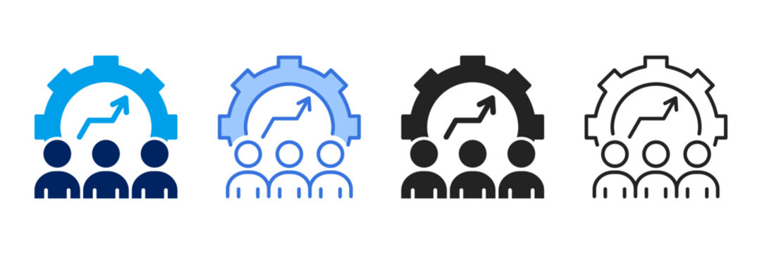 Development  Icon Set Different Style Collection. 