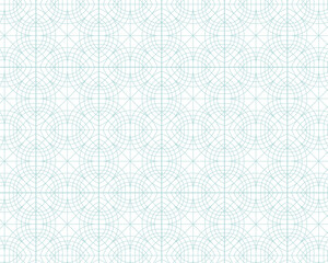 Fototapeta premium Geometric Pattern with Intersecting Arcs and Lines stock image