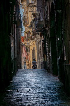 Naples, Italy. The alleys.