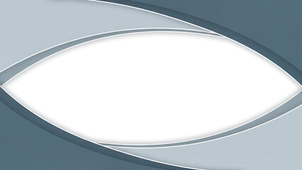 Abstract Symmetrical Blue and Gray Wave Border for Presentation Frame