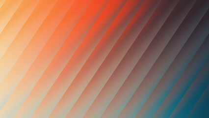 Obraz premium Diagonal gradient background transitioning from orange to cool gray tones