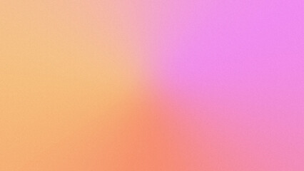 A vibrant gradient background transitioning from warm orange to cool pink hues