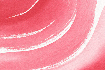 Abstract background with pink paint stains. Watercolor paint stains and splatters.