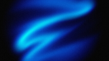 Abstract Blue Light Swirl &ndash; Dynamic Gradient Wave on Dark Background for Digital Art and Design