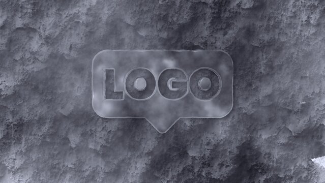 Stormy Snow Reveal Grime Icon Windy Cold Logo Reveal