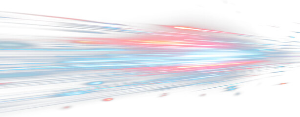 Fototapeta premium Blue Neon Glow Stripes PNG Abstract Light Lines with Digital Energy Motion and Transparent Vector Design