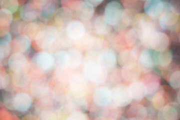 Pastel Bokeh Lights Background with Soft Glow and Blur