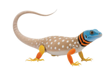 Obraz premium Colorful collared lizard