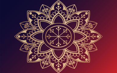 ramadan Islamic mosque with moon, stars, lanterns with a warn red and gold color. Ramadan kareem greeting banner template vector