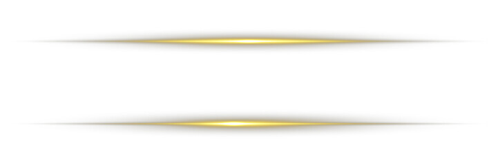 Obraz premium Soft flare burst, and luminous beam effect isolated on transparent background. Magic flash laser strip divider with glitter shimmer design illustration. Bright gold light streak & starburst on black.