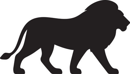 Obraz premium silhouette of a lion