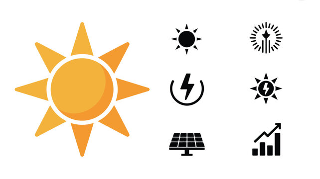 Solar Energy Icon Set