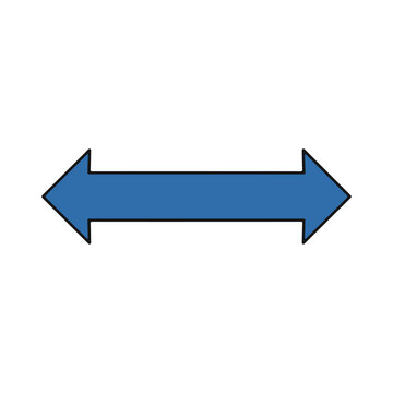 Double headed horizontal arrow