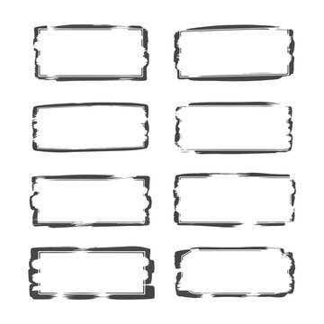 Decorative Brush Stroke Frames Pack