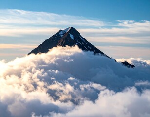 Mountain in the clouds