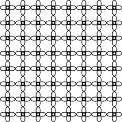 Fototapeta premium Looped Cross Pattern Featuring Symmetrical Grid of Curved Motifs for Decorative and Abstract Design