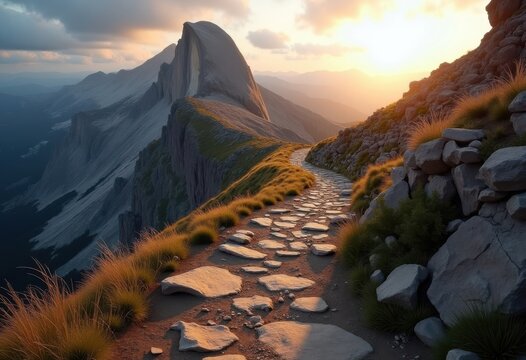 Saddle Mountain Pass Between Peaks Trail Serene Adventure Exploration Experience