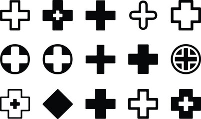 Obraz premium medical cross icon