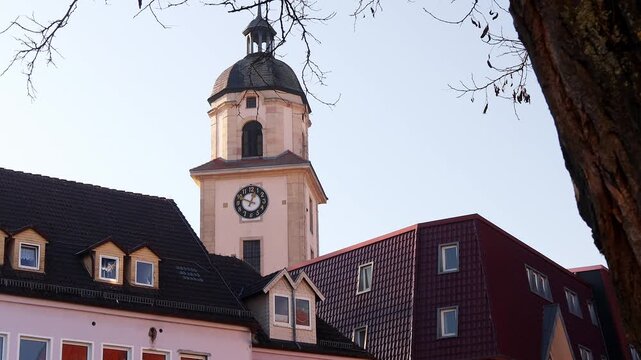 historic city bad salzungen in thuringia germany 4k 25fps video