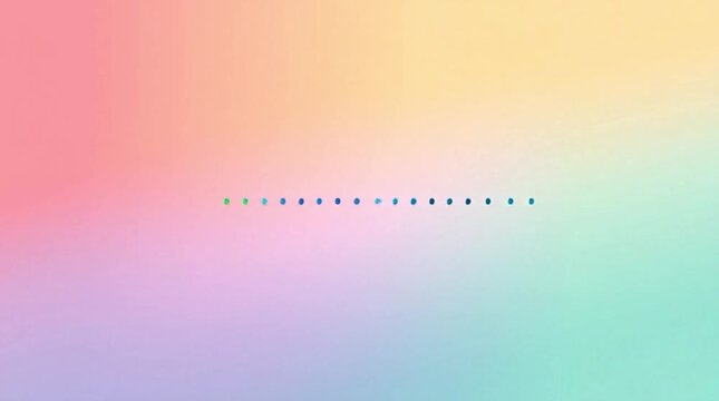 A horizontal line of small, colorful star icons floats centrally across a gentle pastel gradient background.