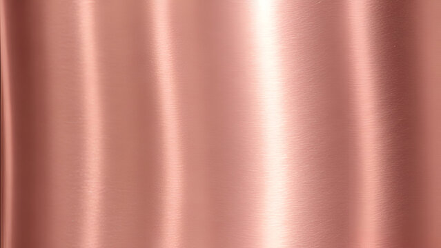 Brushed Rose Gold Metal Texture With Vertical Highlights