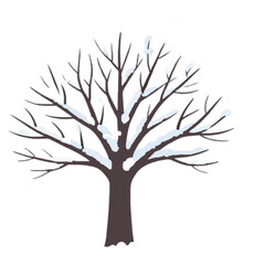 Obraz premium tree silhouette vector
