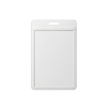 Blank identification card holder isolated on transparent background