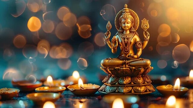 Greeting card with holiday composition for Akshaya Tritiya