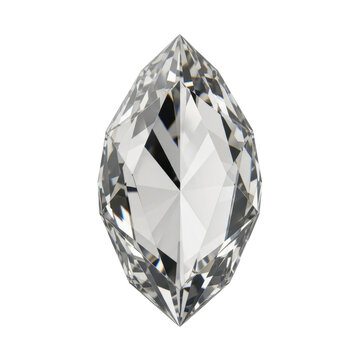 Sparkling marquise cut diamond gemstone