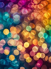 Abstract colorful background with bokeh