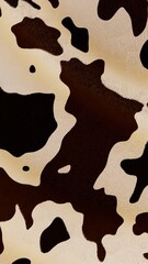 Vertical 3d abstract cow animal pattern western banner template wallpaper copyspace background rustic spots texture fur hair farm ranch nature print fashion design textile fabric brown black