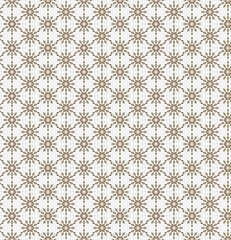 Fototapeta premium Seamless gold snowflake pattern christmas holiday winter background