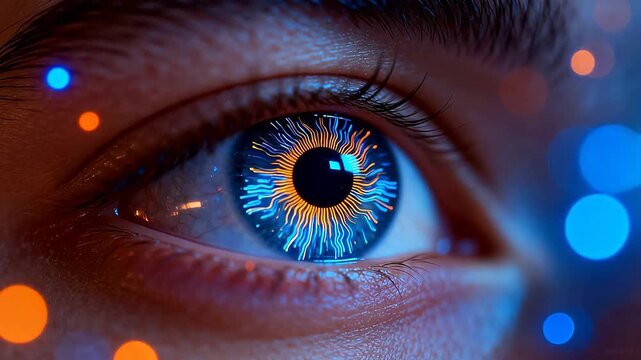 Human eye with digital circuit design